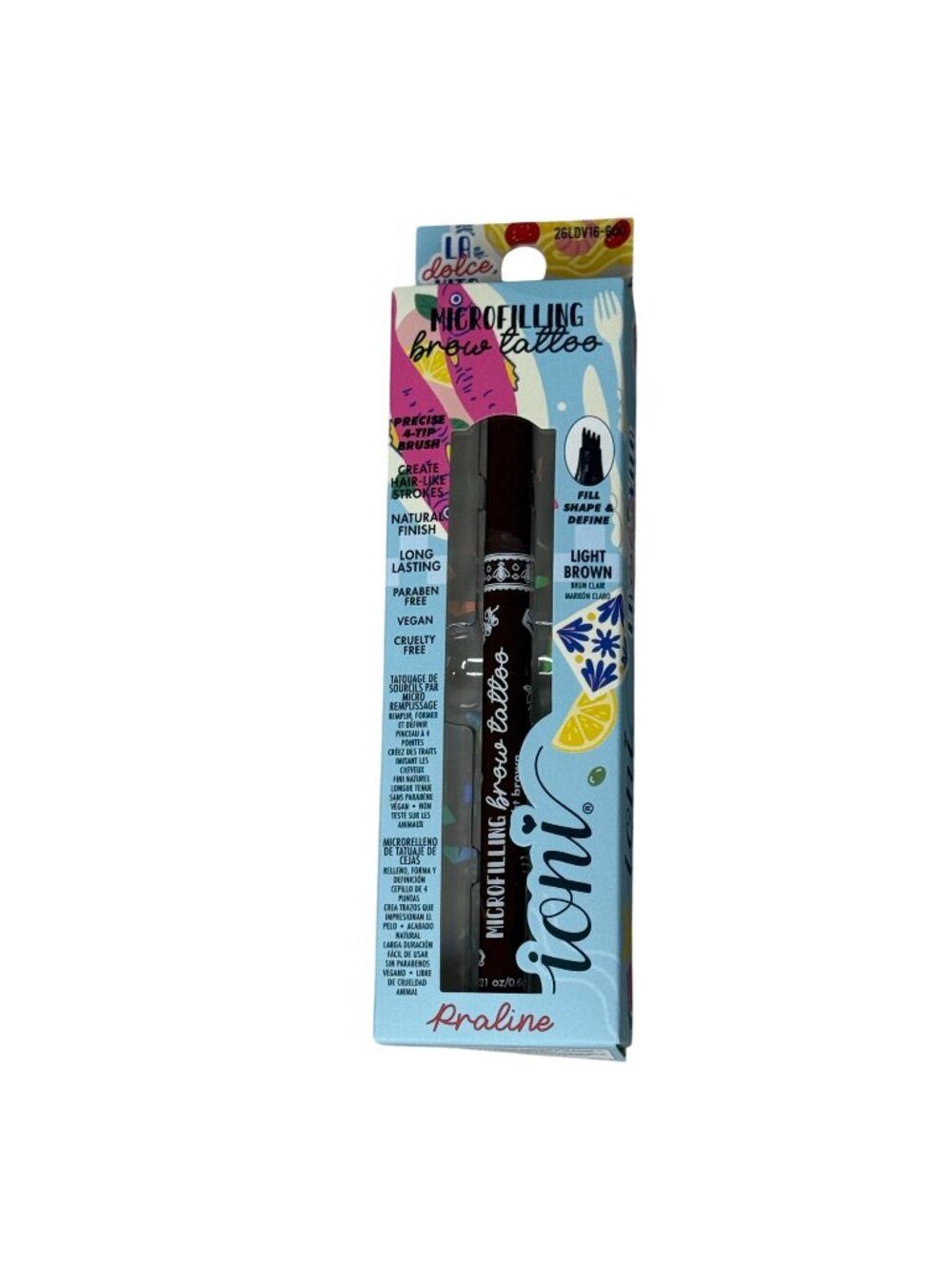 ioni Microfilling Brow Tattoo Pen Light Brown 4 Tip Microblade
